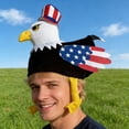 thumbnail image 4 of 4th of July Mascot Mascot Hat,Red White Blue Decorative Hat for Dress Up Party Performance Props Independence Day Holiday Accessories, 4 of 6