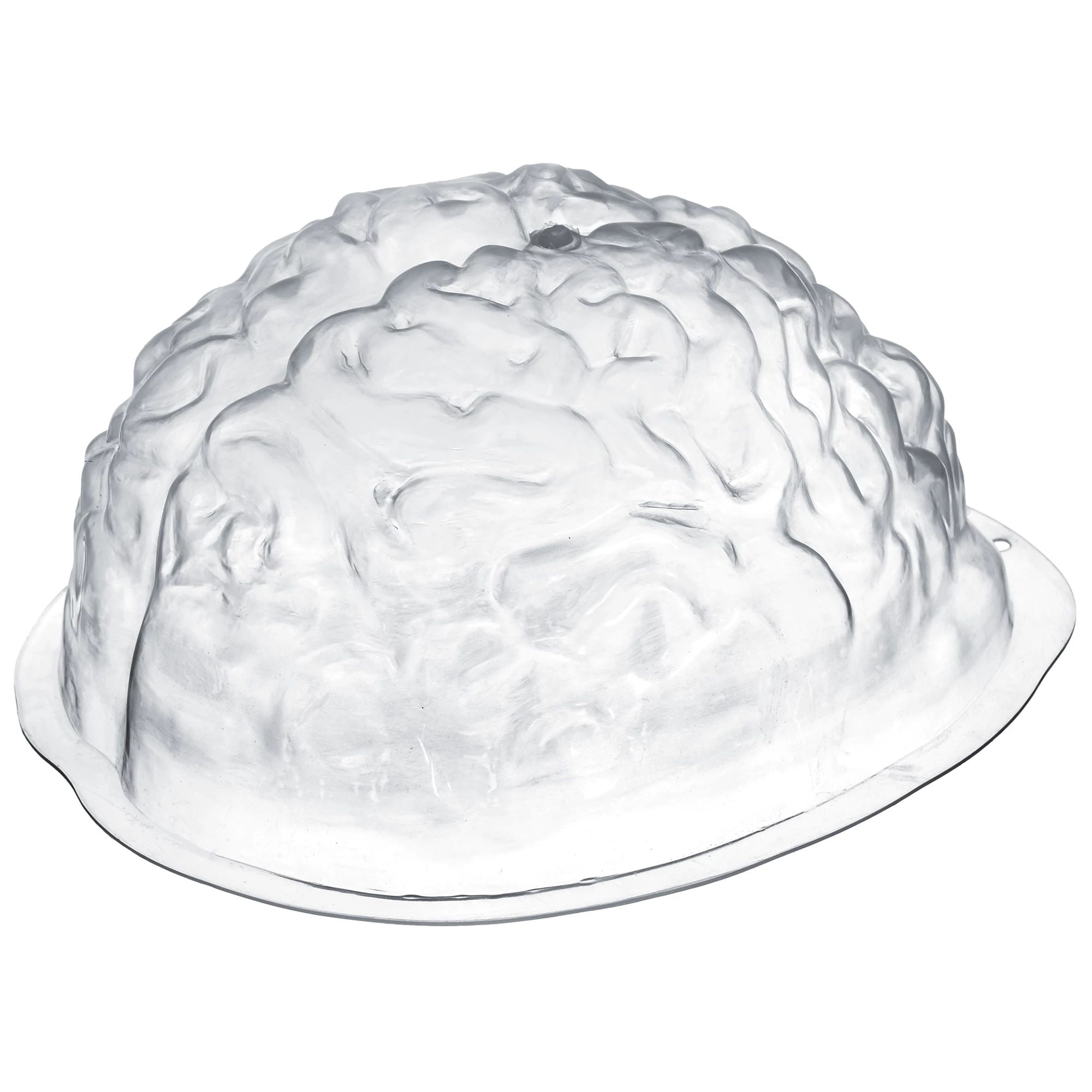 Zombie Brain Shaped Baking Gelatin Mold 48 oz. Fake Food Prank, Clear