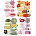 thumbnail image 5 of Hairpin Candy-colored 's hair accessories, flower and fruit, rainbow hairpin set, girl cartoon  cute hairpin,Package include 56 count Hair Clips, 5 of 6