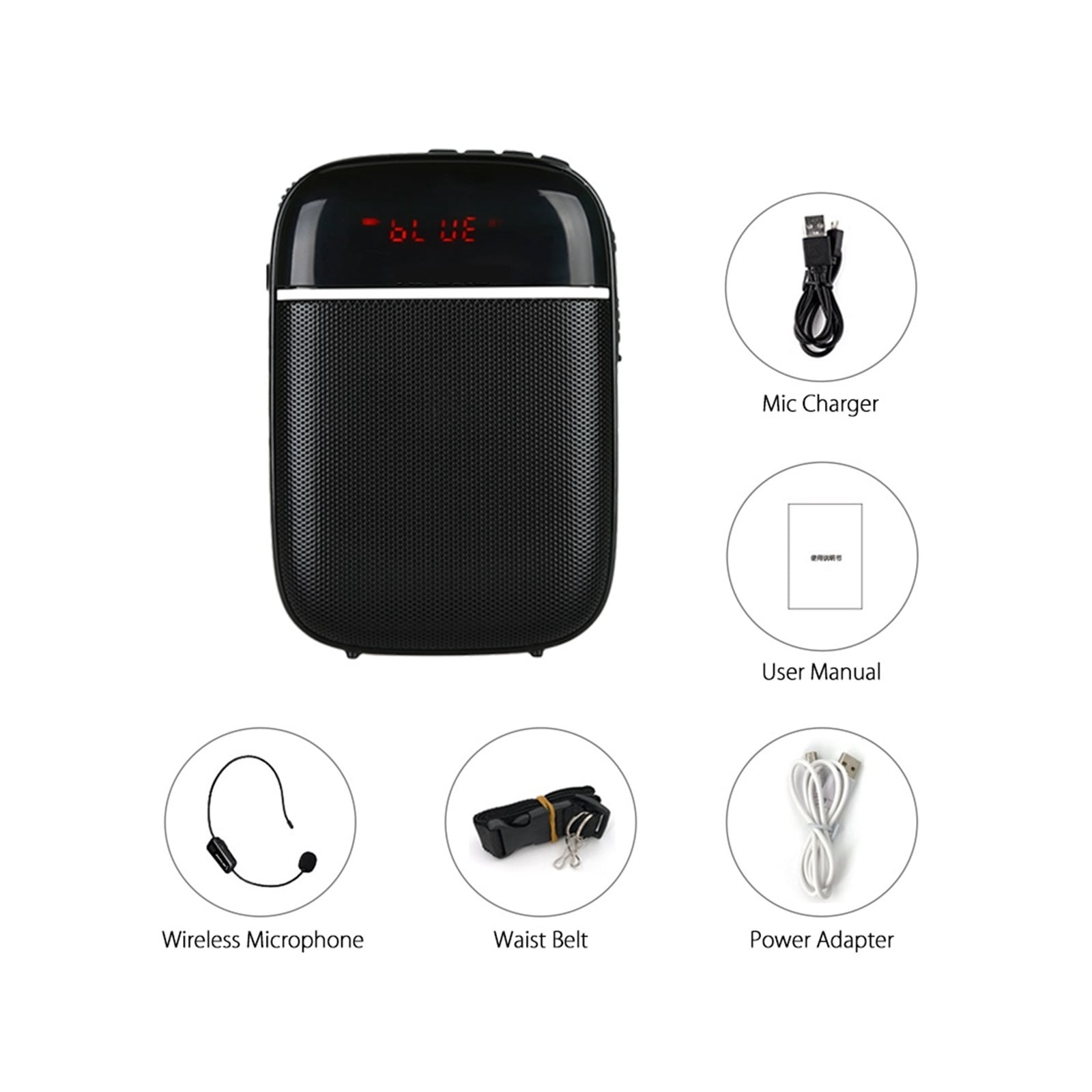 10W Portable Voice Amplifier With Wireless Microphone HIFI Amplifier/speaker MINI Loudspeaker For Teachers Class ,Powerful&Original Sound