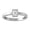 Sterling Silver, variant on FINE JEWELRY Sterling Silver Lab-Grown Emerald-shape Diamond Solitaire Engagement Ring (1/2 Cttw, D-F Color, VS1 Clarity) Size 5.5