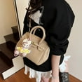 thumbnail image 3 of Bolso de mano de moda con textura de alta calidad para mujer, nuevo bolso bandolera con estampado de lichi, elegante y combinable, 2025, 3 of 5