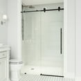 thumbnail image 5 of Vigo VG6021MBCL7276 Elan E-Class 76" High X 72" Wide Sliding Frameless Shower Door - Black, 5 of 7