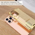 thumbnail image 4 of IBAOLEA Compatible with iPhone 13 Pro Case,Clear Crystal Ultra Slim Soft TPU Electroplated Case Cover with Invisible Design Metal Kickstand for iPhone 13 Pro 6.1" 2021,Gold, 4 of 8
