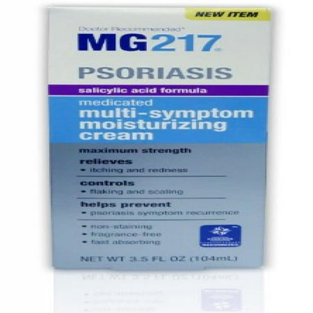 MG217 Psoriasis Medicated Salicylic Acid Formula Multi-Symptom Cream, 3.5 Fluid (Best Salicylic Acid Cream)