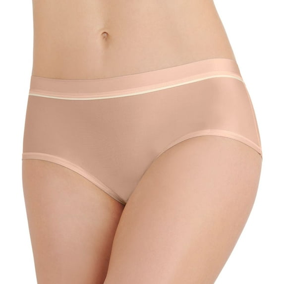 Women's Vanity Fair 18195 Light & Luxe Hipster Panty (Honey Beige 6)