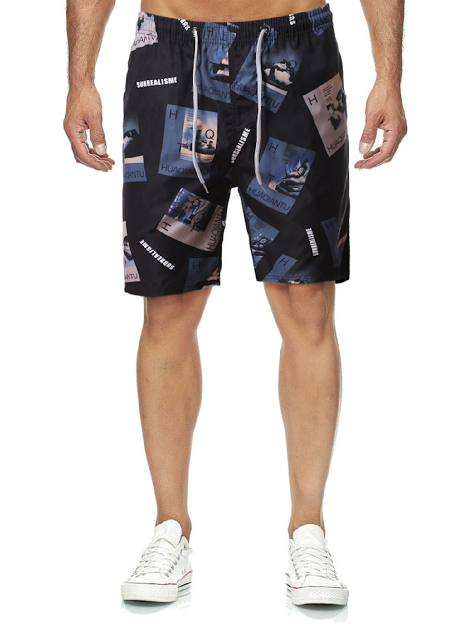 Niuer Plus Size Summer Swim Trunks Boardshorts for Men Beach Volley