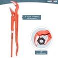 thumbnail image 2 of Llave para tubos MAXPOWER sueca con mandíbula angular de 45 grados, 38 cm, 2 of 6