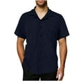 thumbnail image 2 of JXMVOJ Men's Casual Summer T-Shirt, Polyester Fiber, Short Sleeve, Stylish Buttoned Collar, Comfortable for Daily Wear, Casual, Outdoor, Vacation, Party & Work, 2 of 8