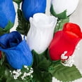 thumbnail image 2 of 3 Piece Red White and Blue Fake Floral and Ball Centerpiece Kit - For 4th of July, Memorial Day, Veteran's Day and Everyday Decor, 2 of 6