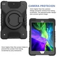 thumbnail image 4 of ELEHOLD Rugged Case for iPad 9th/8th/7th Generation 10.2"(2021/2020/2019),Three-Layer Protection PC+Silicone Case with Folding Handle Grip 360° Rotatable Kickstand Shoulder Strap Shockproof Case,F, 4 of 8