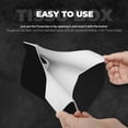 thumbnail image 5 of Picia Black Pattern Long Tissue Box Cover,PVC Leather Triangle Holder,Tissue Box Holder with Magnetic Bottom,Facial Paper Organizer Dispenser-7.9"X4.9"X4.5", 5 of 9