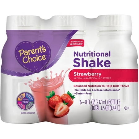 Parent's Choice Strawberry Pediatric Nutrition Shake