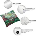 thumbnail image 6 of Ullo0ord Red Floral Throw Pillow Covers for Living Room Bedroom Couch Sofa Chair Bed Pillow Covers Home Outdoor Modern Pillowcase with Hidden Zipper, 6 of 7
