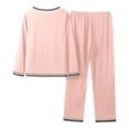 thumbnail image 5 of sususu Matching Lounge Sets for Women,Fall Clothes Trousers Suit For Comfort Sleepwear Elegant Long Sleeve Top And Pants Set Cozy Loungewear Ideal Year Round Relaxation And Restful Nights - RD2, 5 of 5
