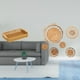 thumbnail image 2 of Cestas de almacenamiento,Cestas de almacenamiento de cocina tejidas con asas hechas a mano,Manualidades de pared,Decoración para colgar en la pared,ratán artesanal tejido,Juego de decoración, 2 of 8