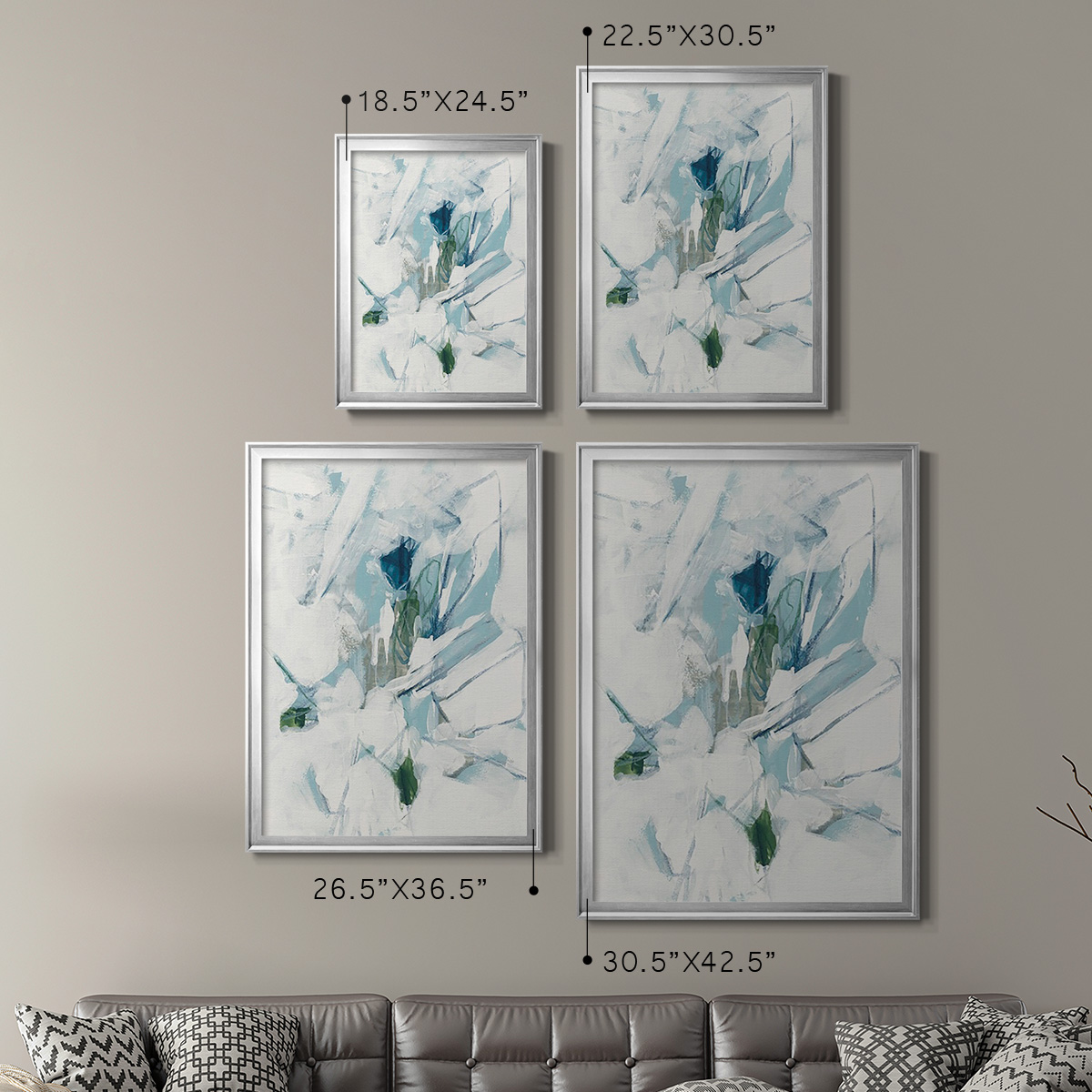 Ice Cavern IV Premium Framed Print, in Gold, Black, or Silver - Ready to Hang
