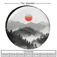 thumbnail image 2 of Camping Spare Tire Cover Foggy Forest Landscape with Pine Trees And Mountains Wheel Protectors Weatherproof Nature Misty Tire Cover Fit for Trailers SUV Off-Road Vehicle Camper And Trucks 13 Inch, 2 of 8