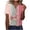 Pink, variant on Floral Printed Tops for Women Plus Size S-3XL Loose Fit V Neck Casual Tee Shirt Summer Short Sleeve Tshirts (XL, Pink 01)