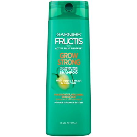 Garnier Fructis Grow Strong Shampoo, For Stronger, Healthier, Shinier Hair, 12.5 fl. (Best Way To Grow Healthy Hair)