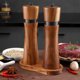 thumbnail image 4 of Functional and Sturdy Wood Salt and Pepper Grinder Set with Rack Stand, 4 of 11