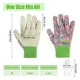 thumbnail image 2 of Qweryboo Floral Gardening Gloves, Soft Breathable Yard Work Gloves with Non-Slip PVC Dots, 4 Pairs, 2 of 7