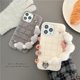 thumbnail image 4 of iPhone 11 12 13 14 Plus PRO MAX 14pro 14 Rejilla De Felpa Con Pulsera Funda Blanda, 4 of 4