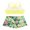 Lemon Yellow, variant on iiniim Two-Piece Crisscross Back Bra Top Swimsuit (Girl's)
