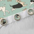 thumbnail image 4 of Feelyou Cartoon Dog Pug Blackout Curtains Set of 2 (52x84 Each) for Kids, Cute Dalmatian Lover Window Curtains, Funny Animal Curtains and Drapes, Blackout Curtains Room Decor, 4 of 6