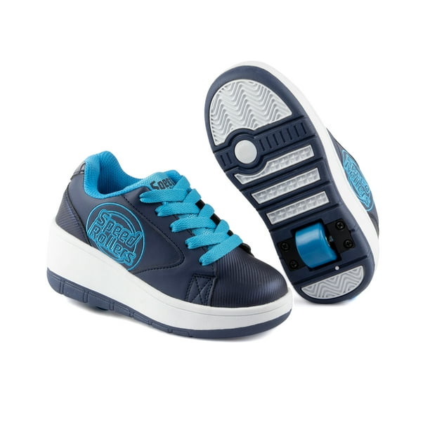 Tenis Patín Speed Rollers Color Azul Marino Para Niño Talla 19