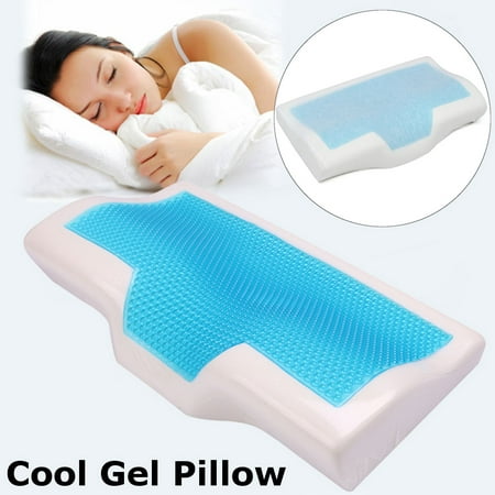 Reversible Memory Foam Pillow, Cervical Pillow for Neck Pain, Orthopedic Contours Pillow Support for Back, Stomach, Side Sleepers, Pillow for