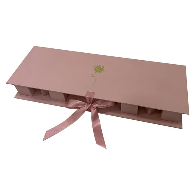Caja de flores vacía con forma de letra para mamá, embalaje Floral, caja de regalo rellenable decorativa elegante para el día de la madre, decoración Rosa