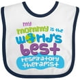 thumbnail image 3 of Inktastic My Mommy is the Best Respiratory Therapist Boys or Girls Baby Bib, 3 of 4