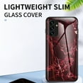 thumbnail image 2 of SaniMore Case for Samsung Galaxy A05S 6.7" 2023, Transparent Glass & TPU Bumpers 3-Layer Shock Absorbing Lightweight Marble Glass Full Body Protective Shell for Samsung A05S, Flying Pigeon, 2 of 10