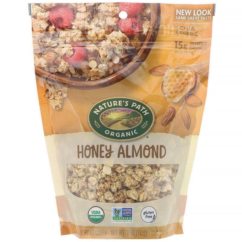 Nature's Path, Crunchy Granola, Honey Almond, 11 oz Pack of 4