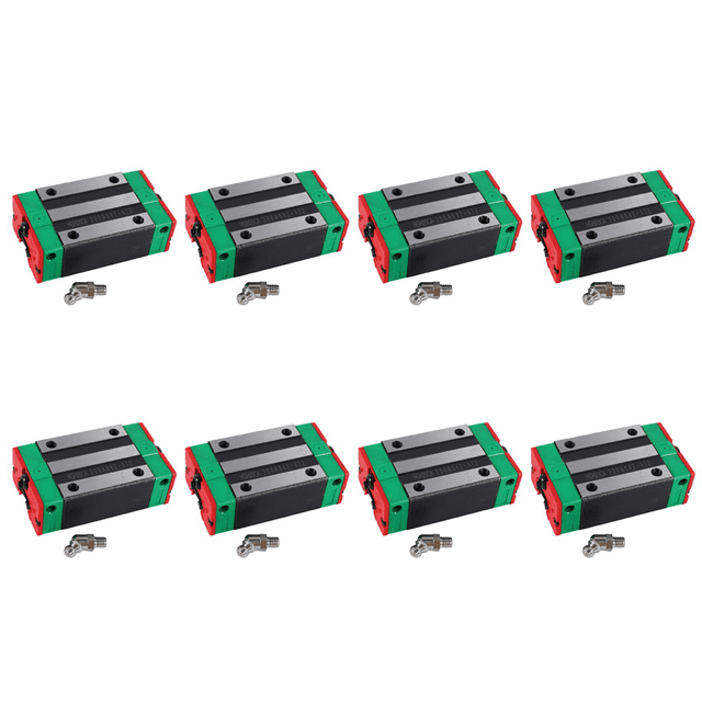 8X Guide de Rail Linéaire en Acier HGH20CA 20mm pour Pièces de Machine CNC Équipement de Fabrication