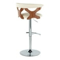 thumbnail image 6 of Gardenia Adjustable Bar Stool, Chrome Bar Stools, Bar Chairs, Swivel Bar Stools, Bar Stools Set of 2, 6 of 6