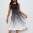 thumbnail image 6 of Women's Summer Tank Midi Dress with Pockets Gradient Flowy Dresses Sleeveless Skirts Comfy Outfit, 6 of 6
