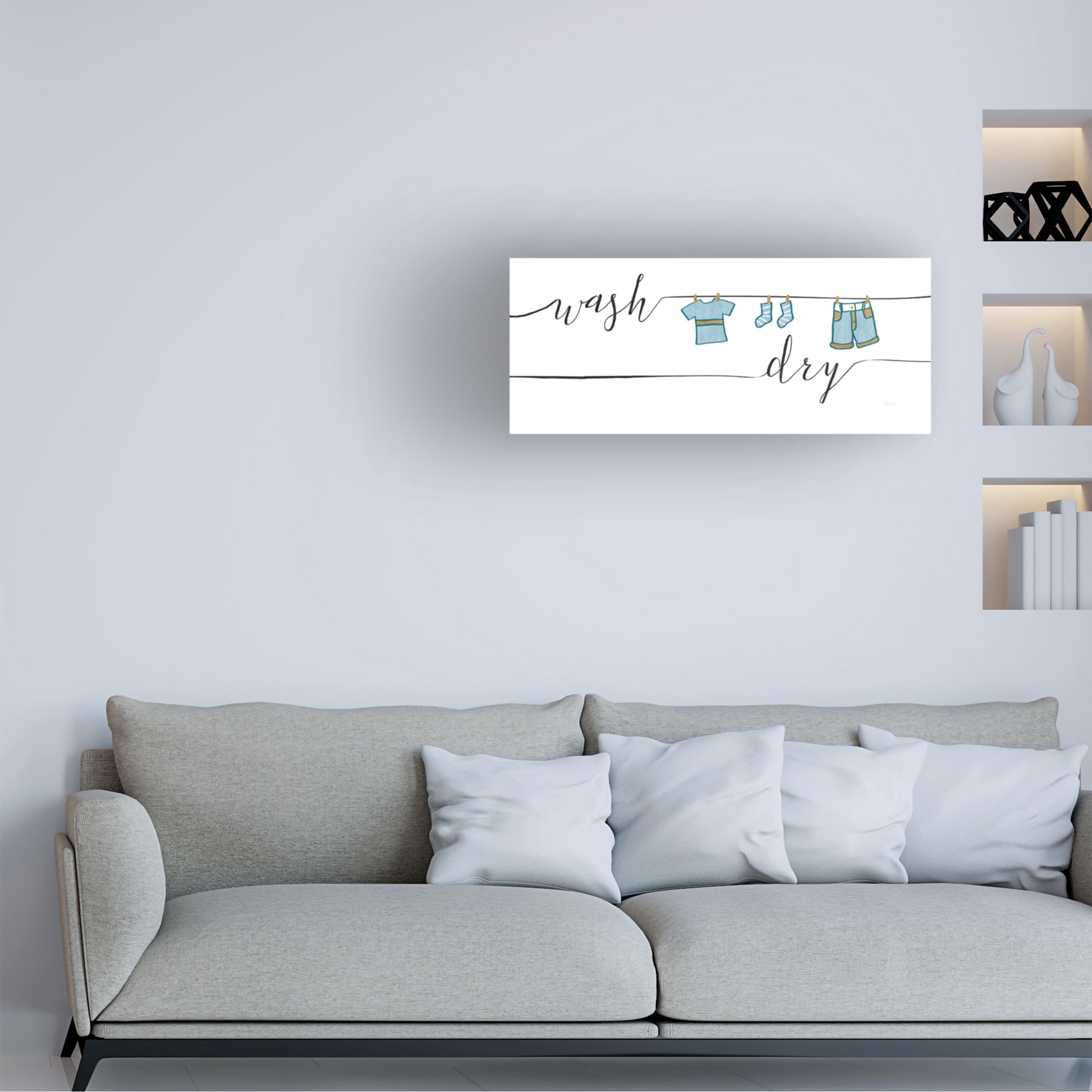 Veronique Charron 'Wash and Dry II' Canvas Art