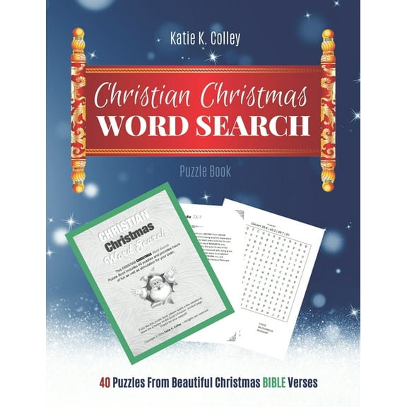 Christian Christmas Word Search: Puzzle Book (a good gift idea) - Christmas Word Search Books For Adults - Bible Word Search Book Gifts (Paperback)(Large Print)