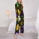 thumbnail image 3 of Balery Mardi Gras1 Conjunto de Pijama con Estampado para Mujer, Conjunto de Dos Piezas con Manga Larga, Ropa de Dormir Suave con Bolsillos, Pijamas Cómodos-X-Large, 3 of 6