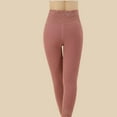 thumbnail image 4 of UAMVSH Women's Fleece Lined Leggings Thermal Warm Winter Tights Bottom High Waisted Pants for Cold Weather, 4 of 7