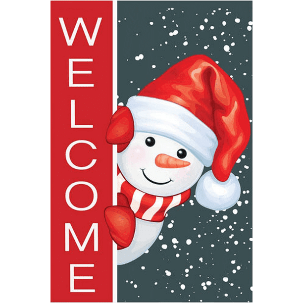 Merry Christmas House Flag Double Sided, Outdoor Christmas Winter