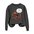 thumbnail image 4 of WEAIXIMIUNG Sweatshirts à Col Rond Graphiques pour Femmes Décontracté Ample Imprimé, 4 of 4
