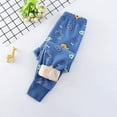 thumbnail image 4 of Thetops In-fant 2T Blue Kids' 2-Piece Fleece Lined Pants Set - 100% Cotton, Soft Breathable, Elastic Waist, Warm for Cool Weather/Home/Play, 4 of 5
