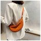 thumbnail image 2 of Orange Nylon messenger bag women's trendy bag light small shoulder bag armpit bag simple shoulder canvas bag, 2 of 5