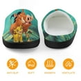 thumbnail image 5 of Kids The Lion King Slippers Boys Girls Non-Slip Fuzzy House Slippers Warm Soft Plush Winter House Shoes Slip-On Shoes, 5 of 7