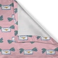 thumbnail image 6 of Ambesonne Valentine Valance & Curtain, Envelopes with Hearts Art, 55"x30", Rose Laurel Green Orange, 6 of 7