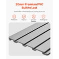 thumbnail image 3 of VEVOR 8 x 4 ft Slat Wall Paneling PVC Grey Garage Slatwall with Modular Design, 3 of 9