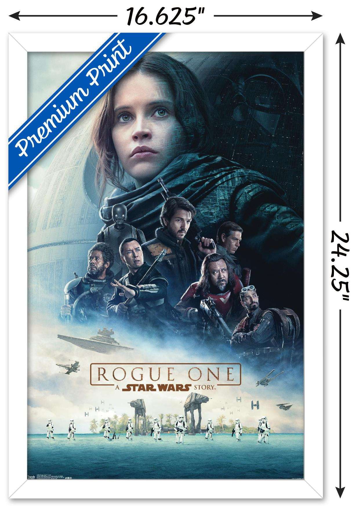 Star Wars: Rogue One - Unit Wall Poster, 14.725" x 22.375", Framed